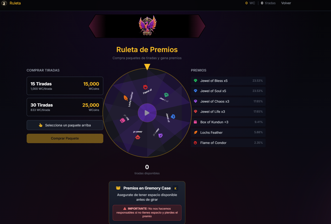 Sistema Ruleta